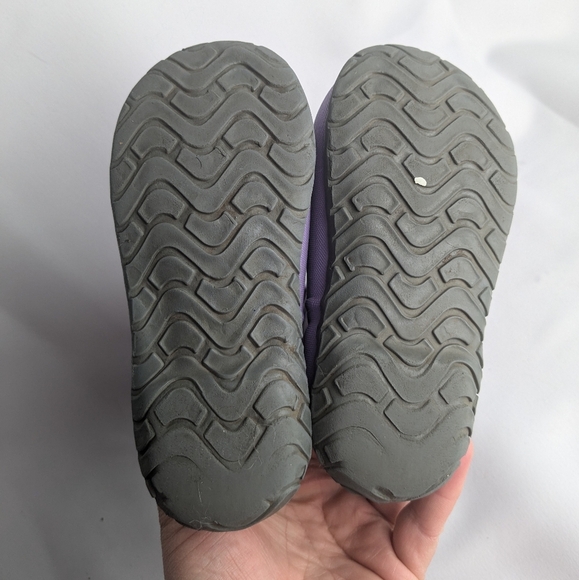 BOGS Rainboots For Kids Size 8 Purple With Glitter - Picture 7 of 9